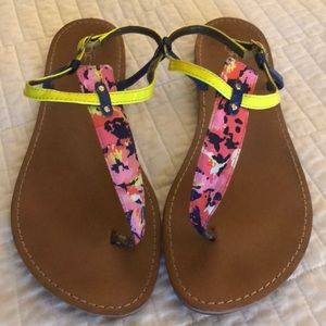 LOFT size 9 sandals- bright and fun!